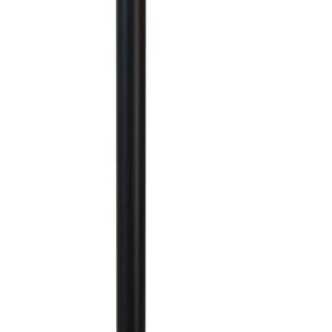 7.5' Retractable Belt Barrier Stanchion, Black