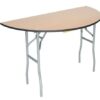 72" Half Round Table