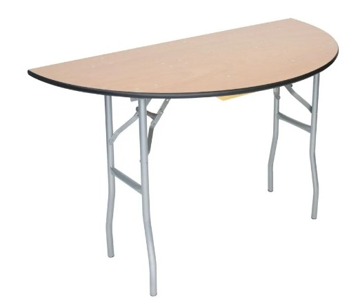 72" Half Round Table