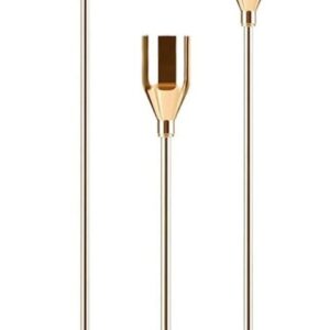 Set of 3 Gold Modern Taper Candle Holders
