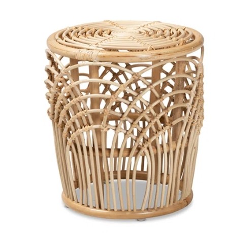 17.3'' Rattan Tall Frame End Table/Pedestal