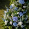 Paris Untra 5D Blue Hydrangea Ceremony Arch