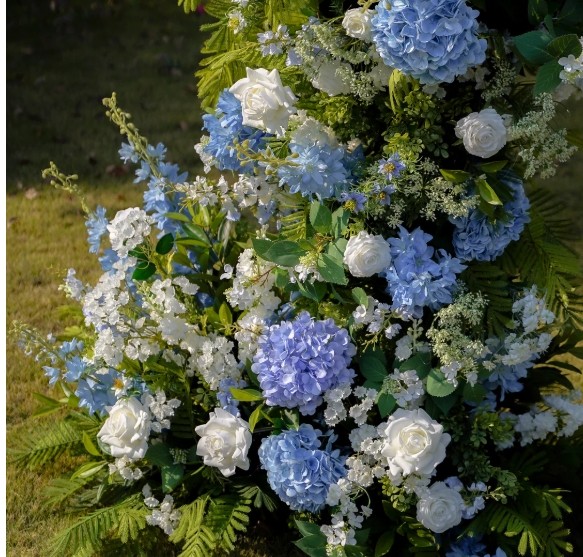 Paris Untra 5D Blue Hydrangea Ceremony Arch