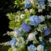 Paris Untra 5D Blue Hydrangea Ceremony Arch