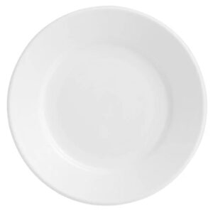 Bright White Rolled Rim Dessert Plate 7"