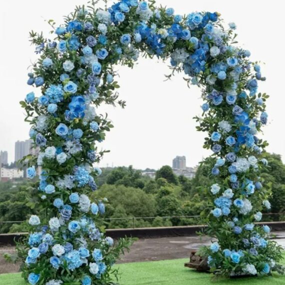 Afina Blue 5D Flower Arch