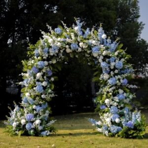 Paris Untra 5D Blue Hydrangea Ceremony Arch