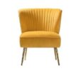 Carmen Velvet Chair-Mustard