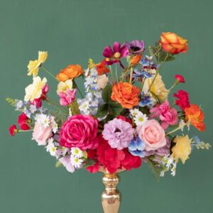15.7 Auralia Faux Flower Centerpiece Topper