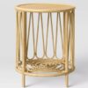 20" Rattan Side Table