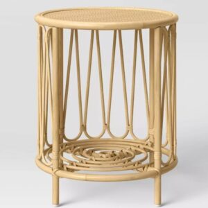 20" Rattan Side Table