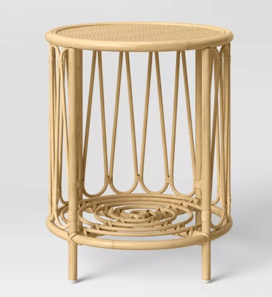 20" Rattan Side Table