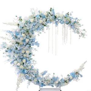 Dreamy Blue Cresent Moon Arch
