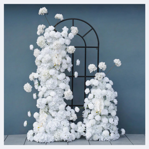 Bree 2 Piece White Rose Ceremony Arch