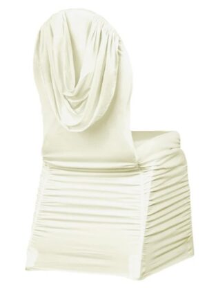Swag Back Ruched Spandex Banquet Chair Cover