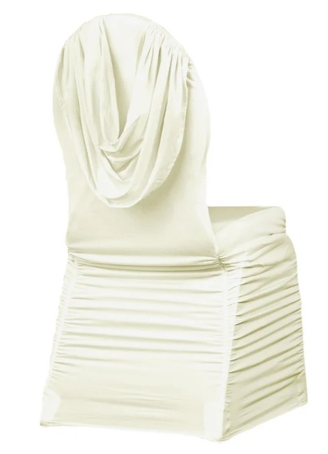 Swag Back Ruched Spandex Banquet Chair Cover