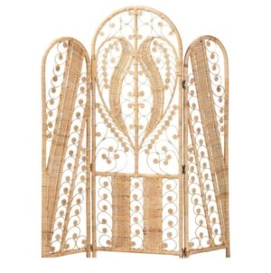 Boho Rattan Room Divider