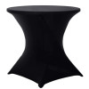 Black Spandex Cocktail Table Cover