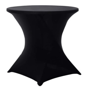 Black Spandex Cocktail Table Cover