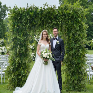 Mori Plush Greens Ceremony Arch
