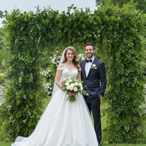 Mori Plush Greens Ceremony Arch