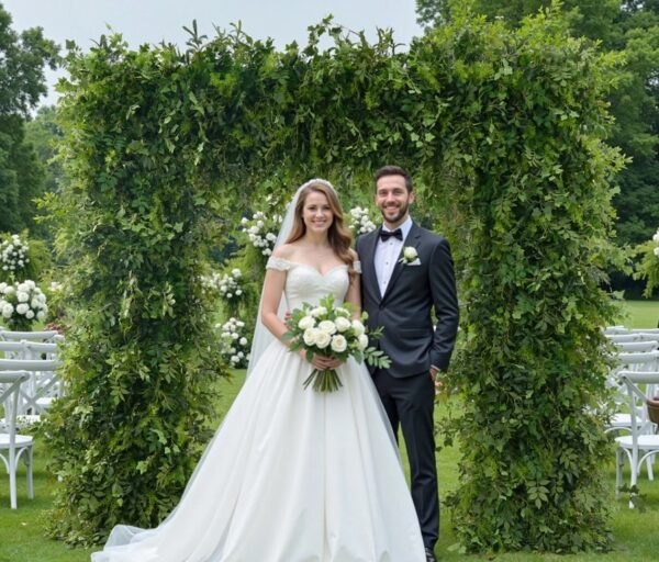 Mori Plush Greens Ceremony Arch