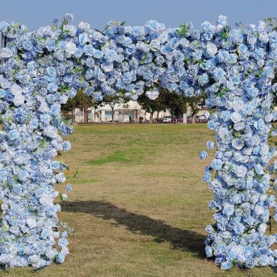 Hampton Blue 5D Flower Ceremony Arch