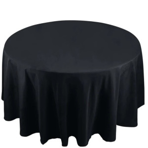 108" Black Table Linen