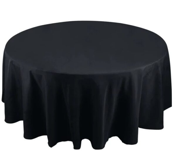 108" Black Table Linen