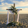 7FT Wood Freestanding Cross Ceremony Arch