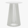 24" Fluted Cocktail Table-White