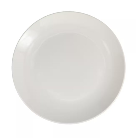Ceramic White Glaze Salad Plate, 8-in.