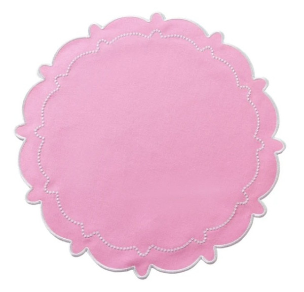 Pink Scallop Placemat Charger
