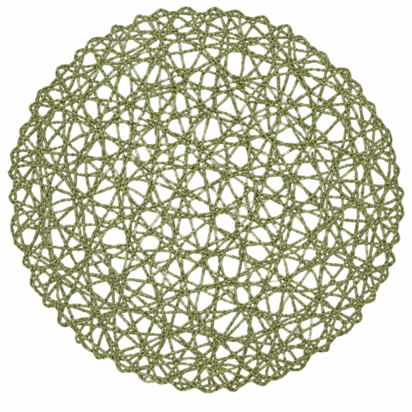 Olive Rattan Placemat Charger